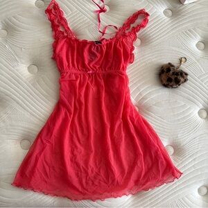 Victoria's Secret Pink Ruffle Top